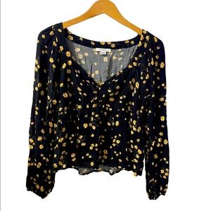 American eagle floral blouse